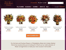 Tablet Screenshot of bettyannsflorist.com